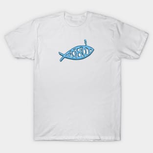 Robot Jesus fish T-Shirt